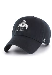 47 Purdue Boilermakers Vintage Pete Clean Up Adjustable Hat - Black