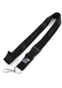 Kansas Jayhawks Black Lanyard - Black