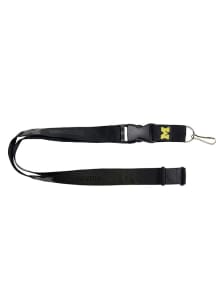 Michigan Wolverines Black Lanyard - Black