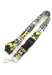 Michigan Wolverines Dynamic Lanyard - Blue