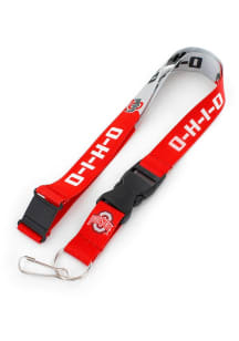Ohio State Buckeyes Slogan Graphic Lanyard - Red