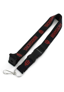 Indiana Hoosiers Black Lanyard - Black