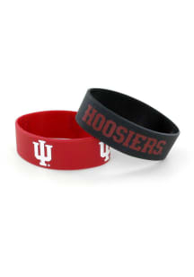 Indiana Hoosiers 2 Pack Wide Kids Bracelet
