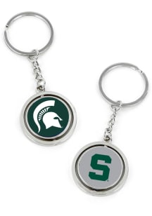 Michigan State Spartans Spinning Keychain - Green