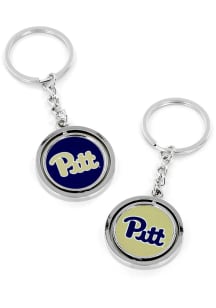 Pitt Panthers Spinning Keychain - Navy Blue
