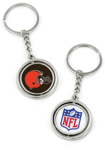 Cleveland Browns Spinning Keychain - Orange