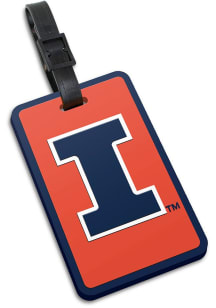 Illinois Fighting Illini Orange Soft Luggage Tag