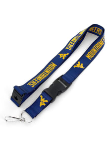 West Virginia Mountaineers Blue Lanyard - Blue