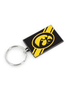 Iowa Hawkeyes Striped Keychain - Yellow