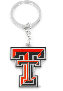 Texas Tech Red Raiders Logo Design Keychain - Red
