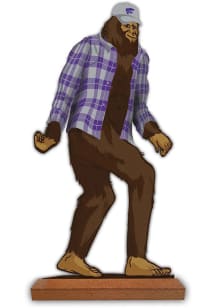 K-State Wildcats 12 Bigfoot Desktop Art Sign - Purple