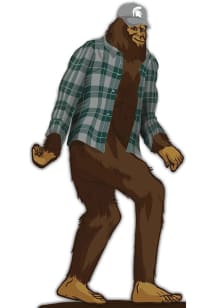 Michigan State Spartans 12 Bigfoot Desktop Art Sign - Green