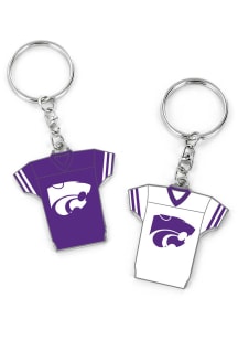 K-State Wildcats Reversible Jersey Keychain - Purple