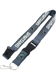 Michigan State Spartans Charcoal Lanyard - Green