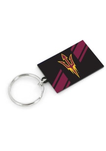 Arizona State Sun Devils Striped Keychain - Red