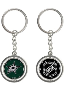 Dallas Stars Spinning Logo Keychain - Green