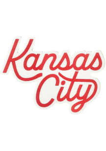 Kansas City Script Stickers - Red