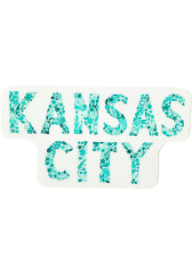 Kansas City Floral Watercolor Stickers - Teal