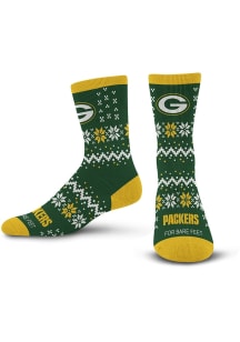 Green Bay Packers Team Sweater Mens Crew Socks