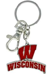 Wisconsin Badgers Heavyweight Keychain - Red