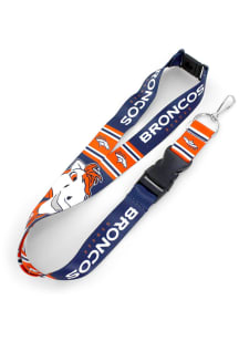 Denver Broncos Mascot Lanyard - Orange