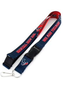 Houston Texans Slogan Lanyard - Navy Blue