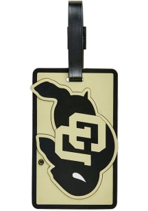 Colorado Buffaloes Black Rubber Luggage Luggage Tag