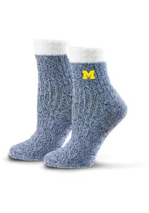 Michigan Wolverines Glisten Womens Quarter Socks