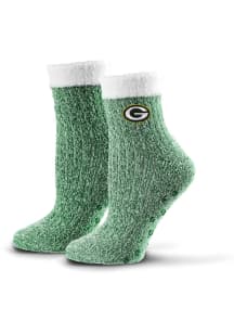 Green Bay Packers Glisten Womens Quarter Socks