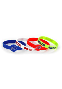 Buffalo Bills 4 Pack Silicone Kids Bracelet