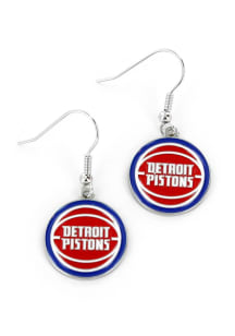Detroit Pistons Logo Dangler Womens Earrings