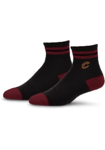 Cleveland Cavaliers Stripe Cozy Quarter Womens Quarter Socks