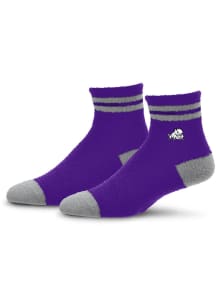 TCU Horned Frogs Stripe Cozy Quarter Womens Quarter Socks