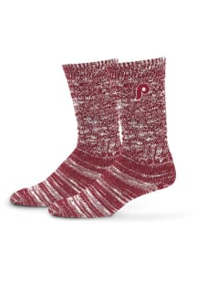 Philadelphia Phillies Cooperstown Slouch Slub Quarter Womens Quarter Socks
