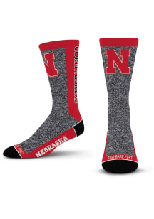 Nebraska Cornhuskers Marble MVP Mens Dress Socks