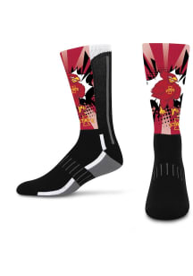 Iowa State Cyclones Mascot Ka-Pow Mens Crew Socks