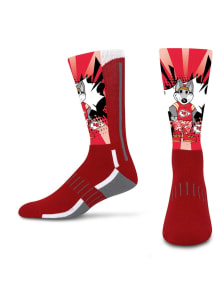 Kansas City Chiefs Mascot Ka-Pow Mens Crew Socks