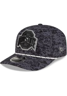New Era Ohio State Buckeyes Tonal Camo Rope 9SEVENTY SS Adjustable Hat - Black