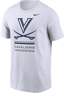 Nike Virginia Cavaliers White Dri-Fit Core Short Sleeve T Shirt