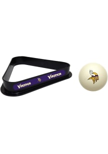 Minnesota Vikings Cue Ball and Rack Billiard Ball Rack