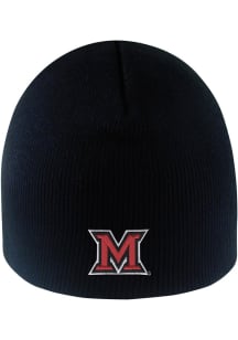 LogoFit Miami RedHawks Black Everest Mens Knit Hat