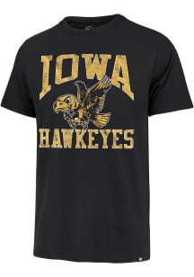 47 Iowa Hawkeyes Black Big Ups Franklin Short Sleeve Fashion T Shirt