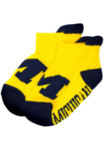 Michigan Wolverines Baby Footie Baby Quarter Socks