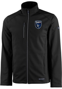 Cutter and Buck San Jose Earthquakes Mens Black Evoke Light Weight Jacket