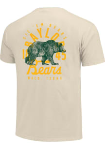 Baylor Bears Ivory Mascot Overlay Short Sleeve T Shirt