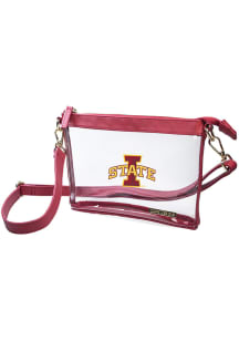 Iowa State Cyclones Cardinal Small Crossbody Clear Bag