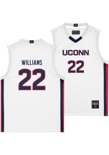 Serah Williams  Campus Ink UConn Huskies White NIL Jersey