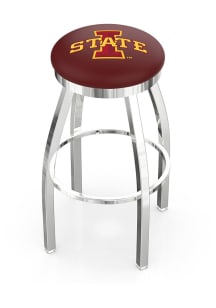 Iowa State Cyclones Chrome Pub Stool - Silver