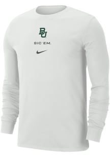 Nike Baylor Bears Ash Dri-Fit Core Long Sleeve T Shirt