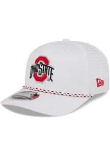 New Era Ohio State Buckeyes Sport Stretch 9SEVENTY Adjustable Hat - White